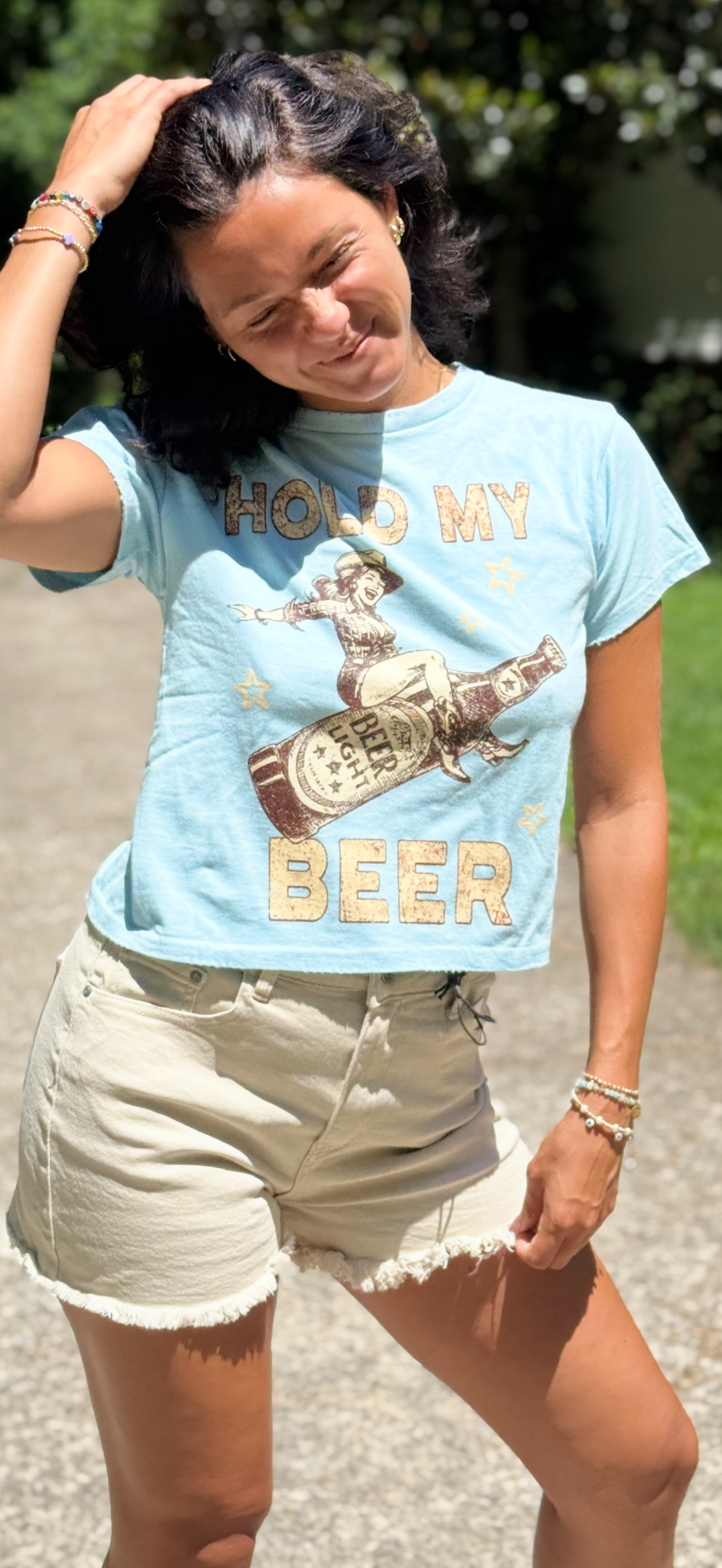 Light Blue Crop