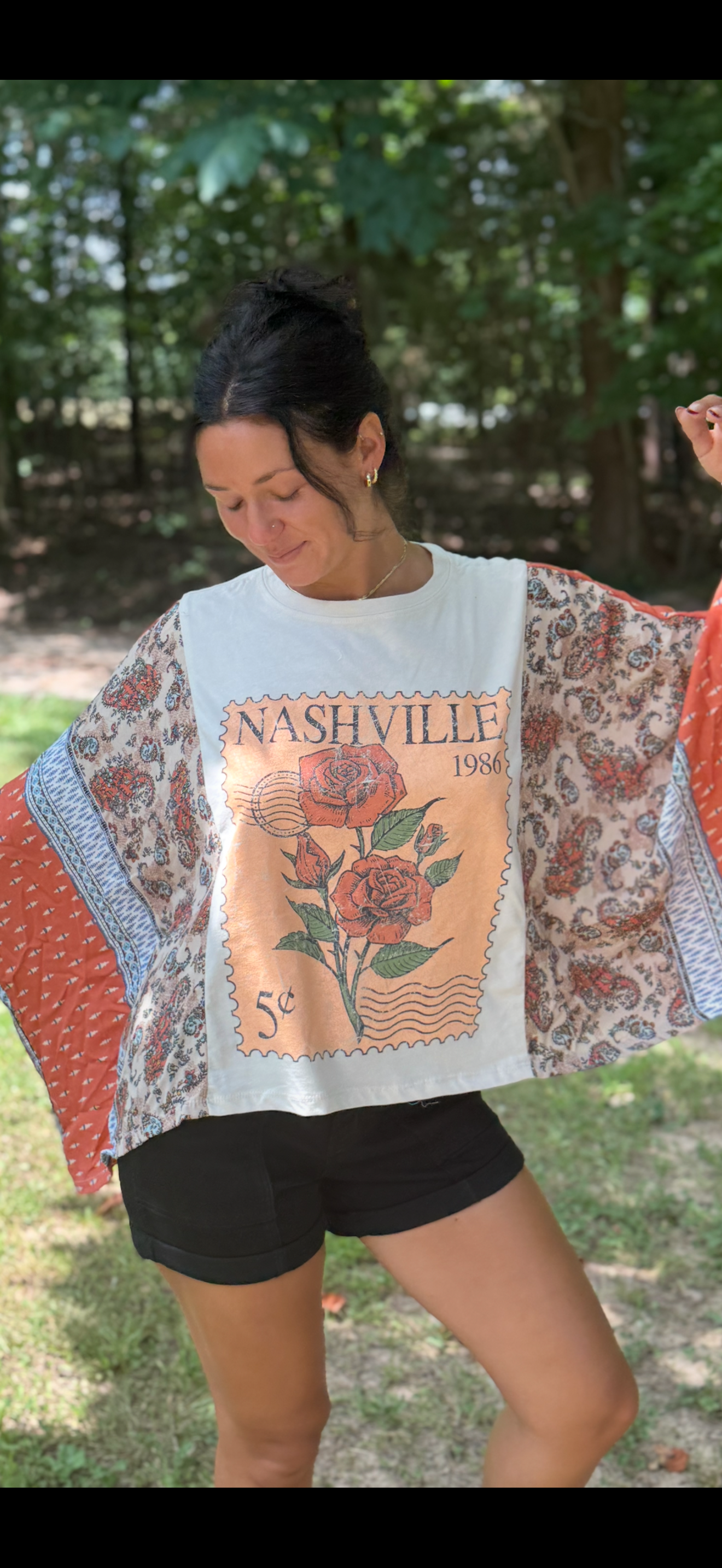 Nashville postage paisley kaftan