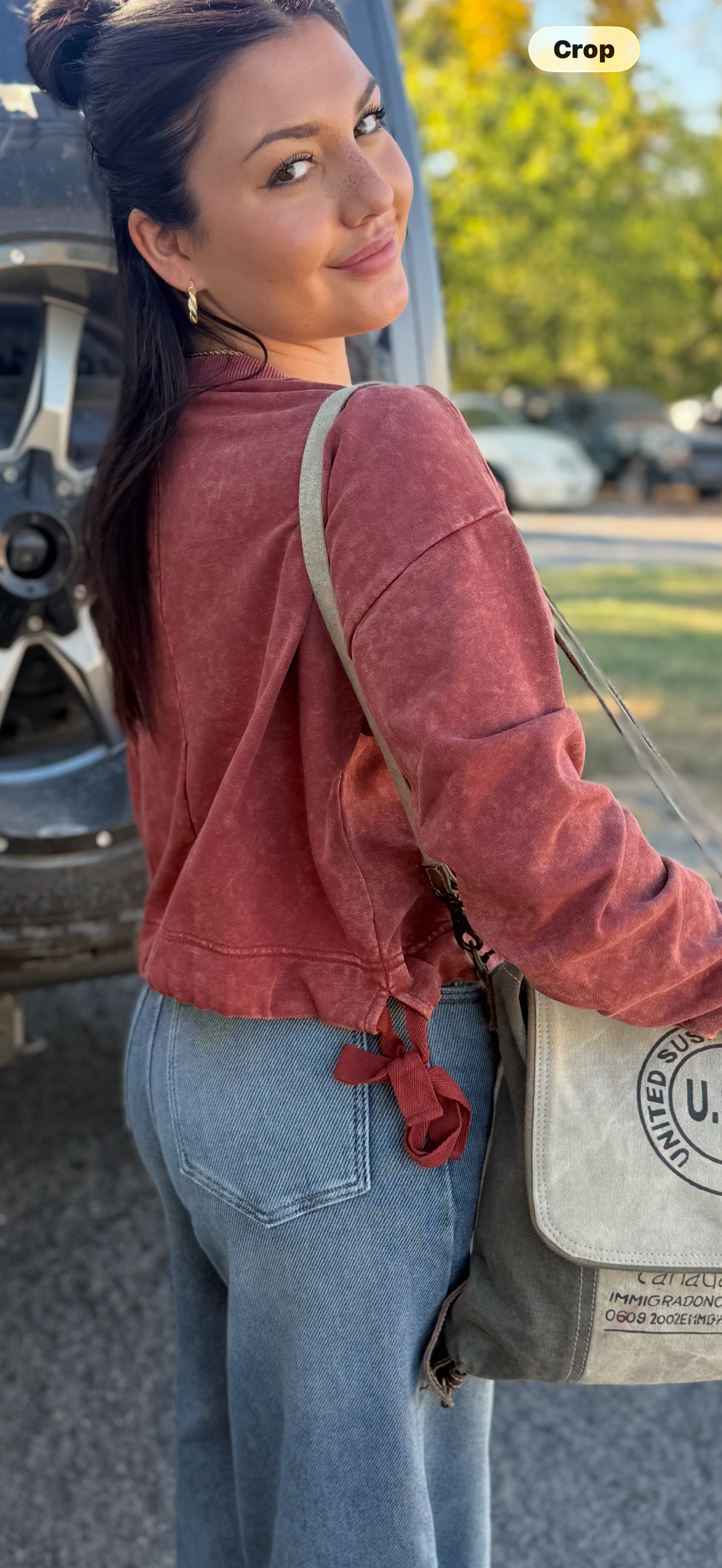 Red Crop Top