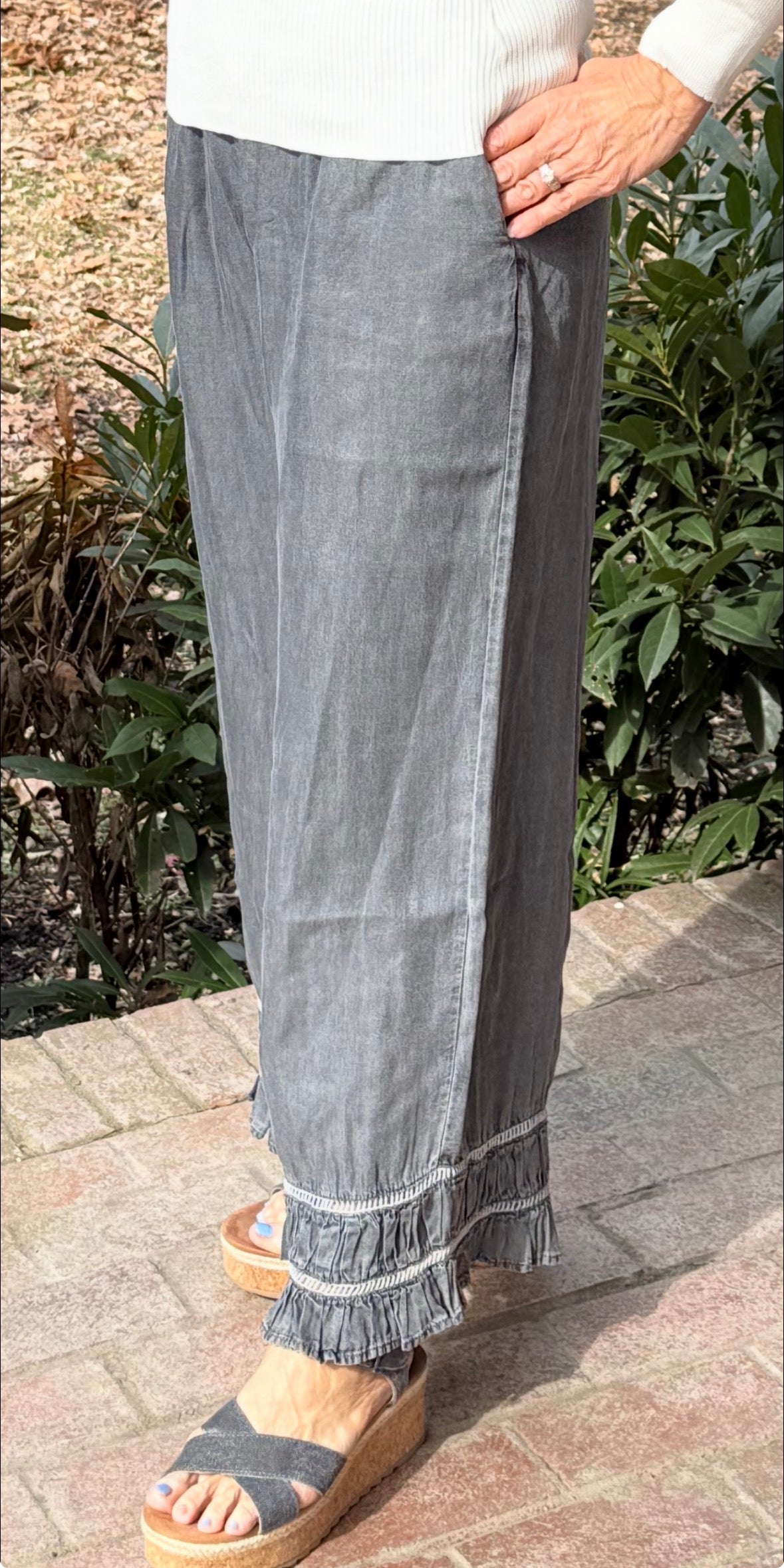 Gray Linnen/Cotton Pants