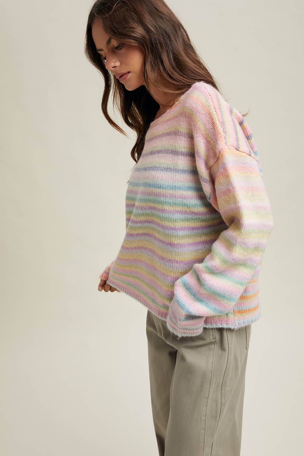 RAINBOW KNIT SWEATER / WL25-11416
