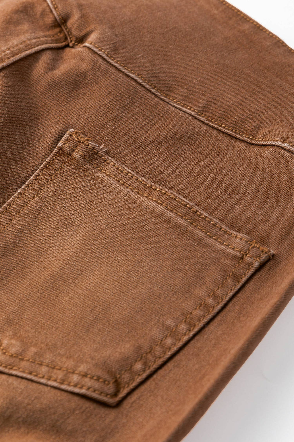 66Western High Waist Button Fly Seamed Raw Hem Flare Jeans