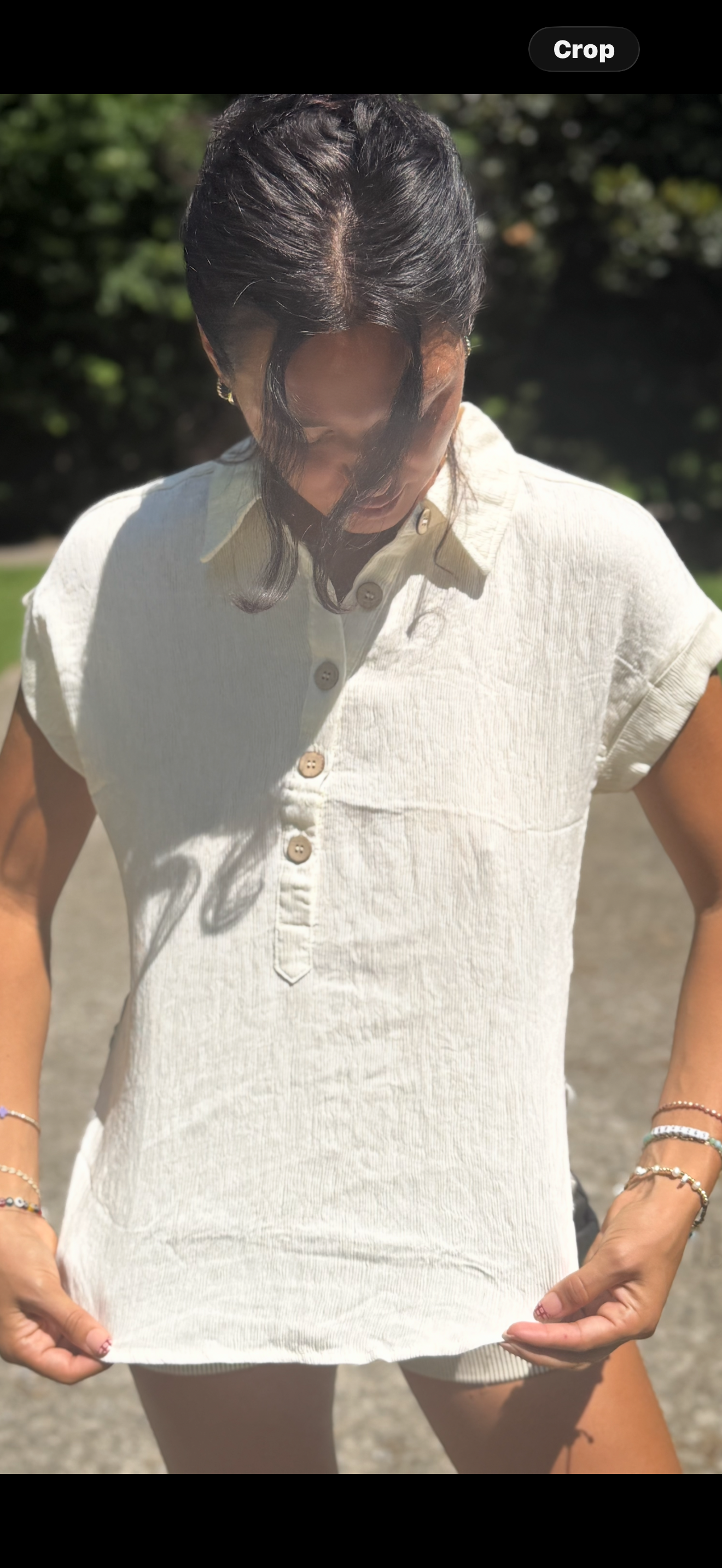 Linen Blend Short Sleeve