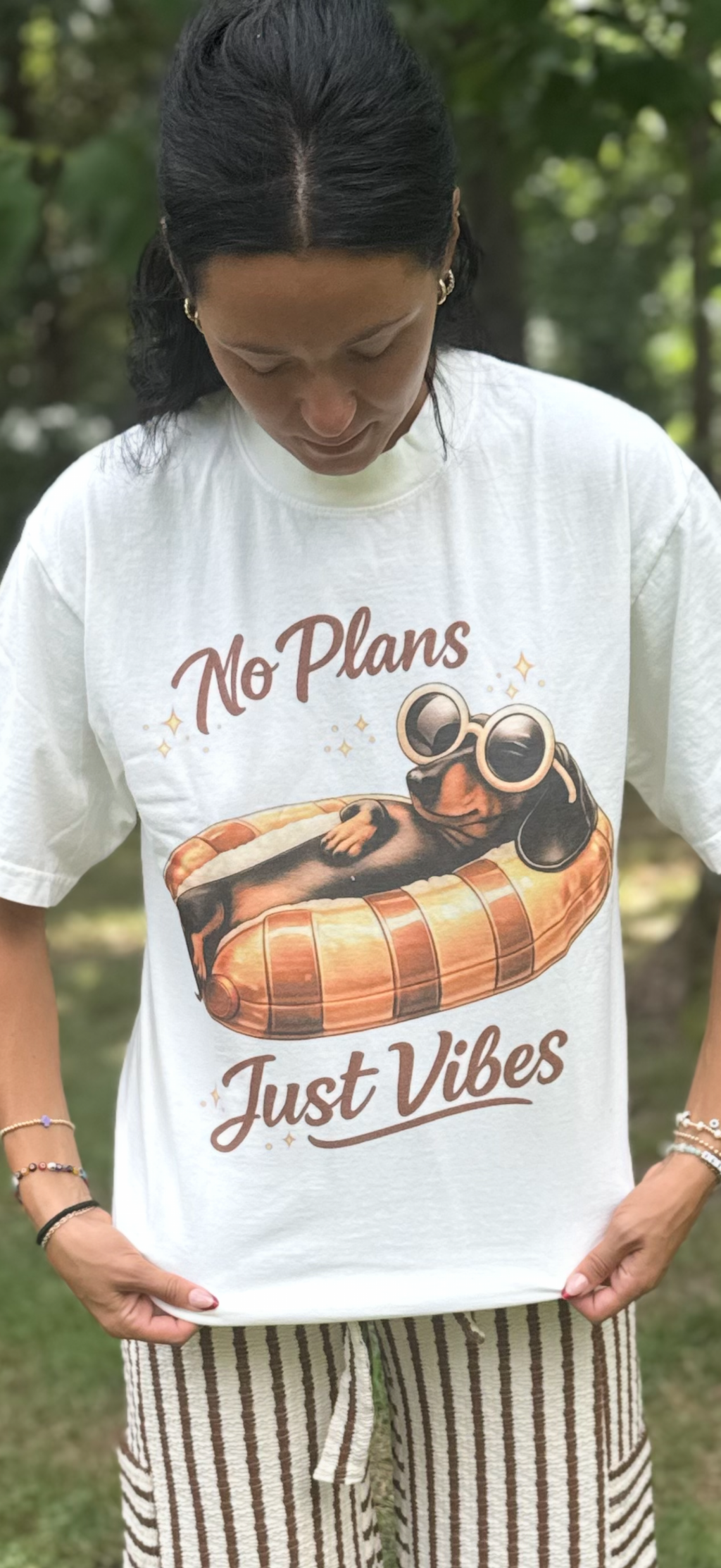 No Plans Puppy Graphic Tee