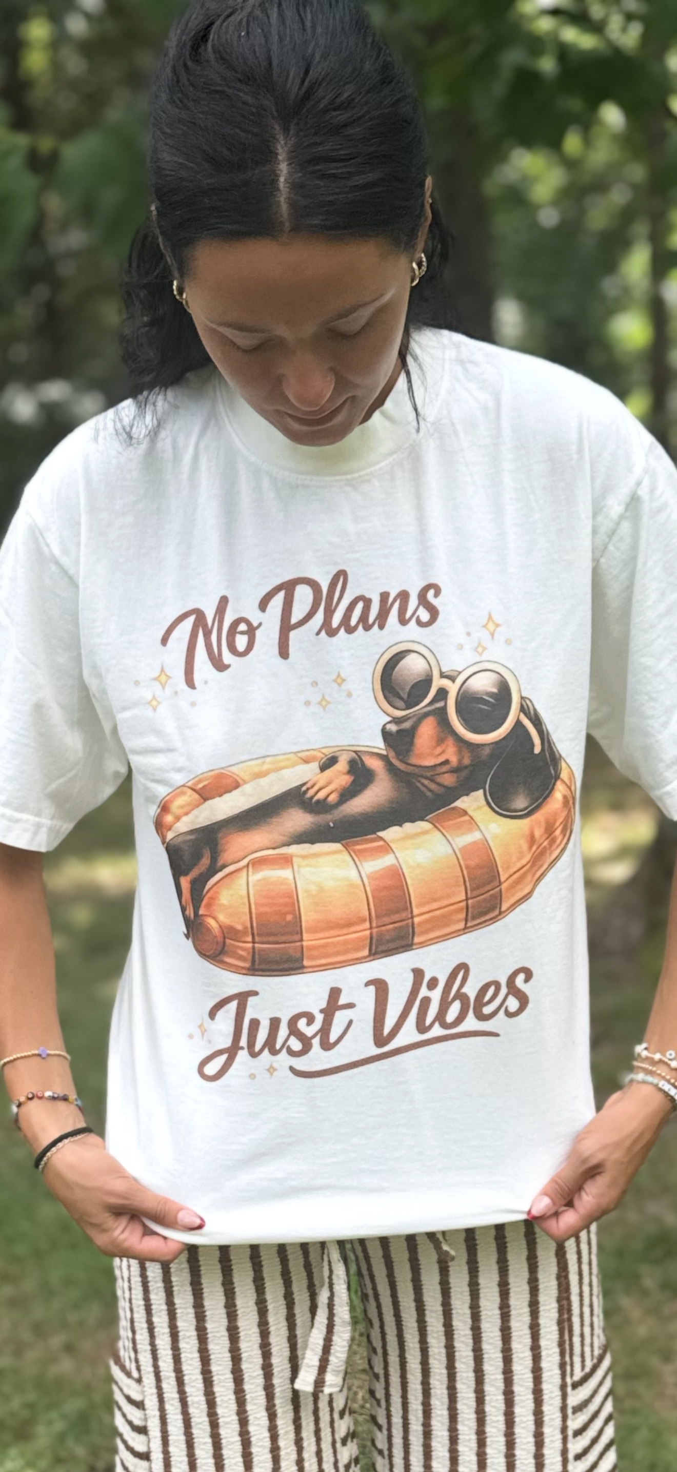 No Plans Puppy Graphic Tee