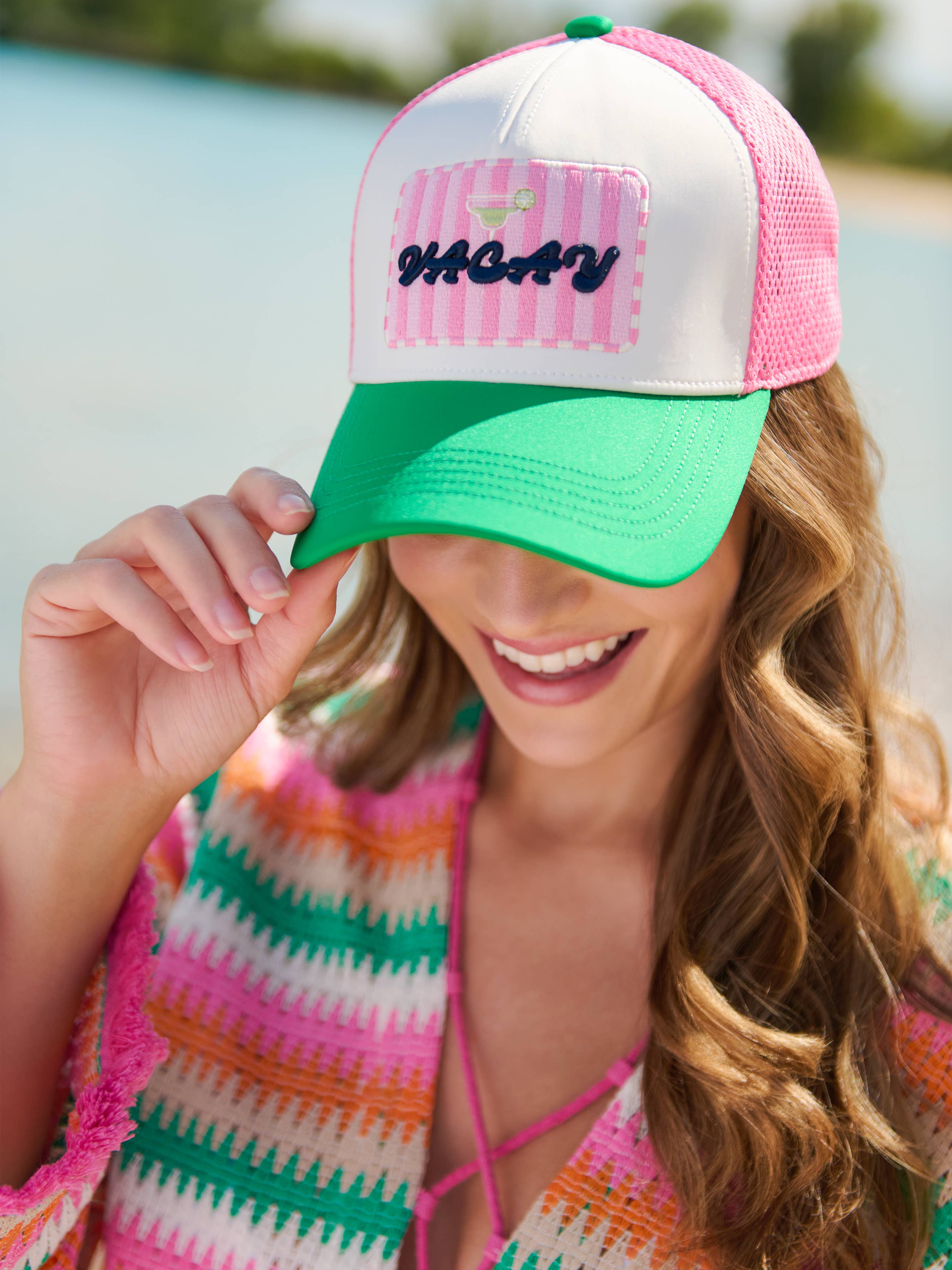 "VACAY" TRUCKER HAT,MULTI