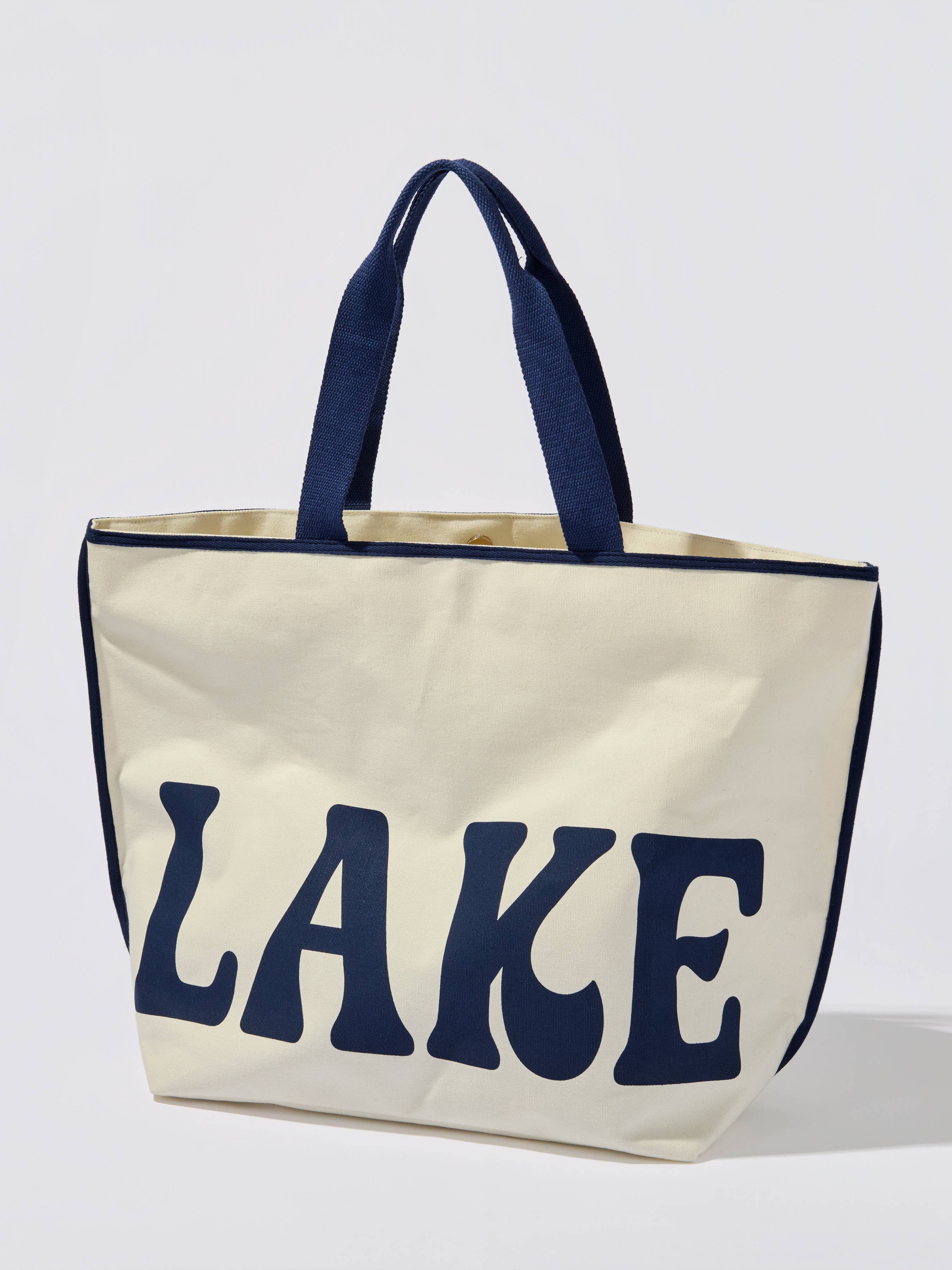 "LAKE" TOTE,IVORY