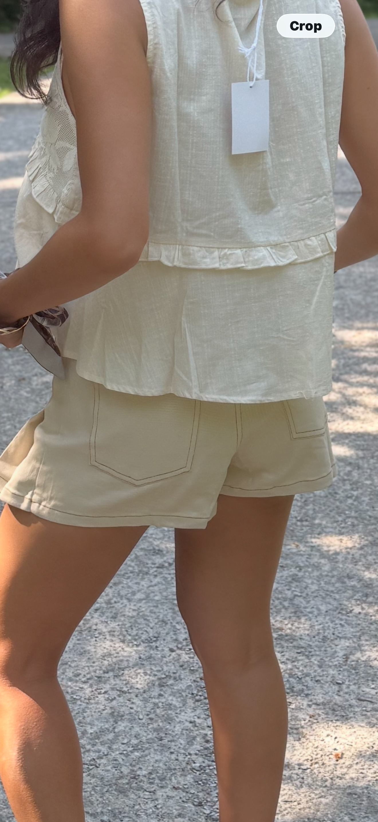 Denim Tan Skort