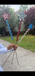 Red White and Blue Yard Sticks