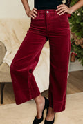 Corduroy High Waist Wide Leg Festival Pants | S-XL
