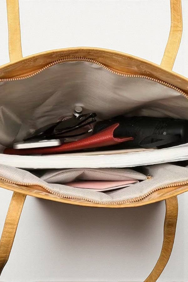 Red/Pink Shoulder Strap TOTE BAG