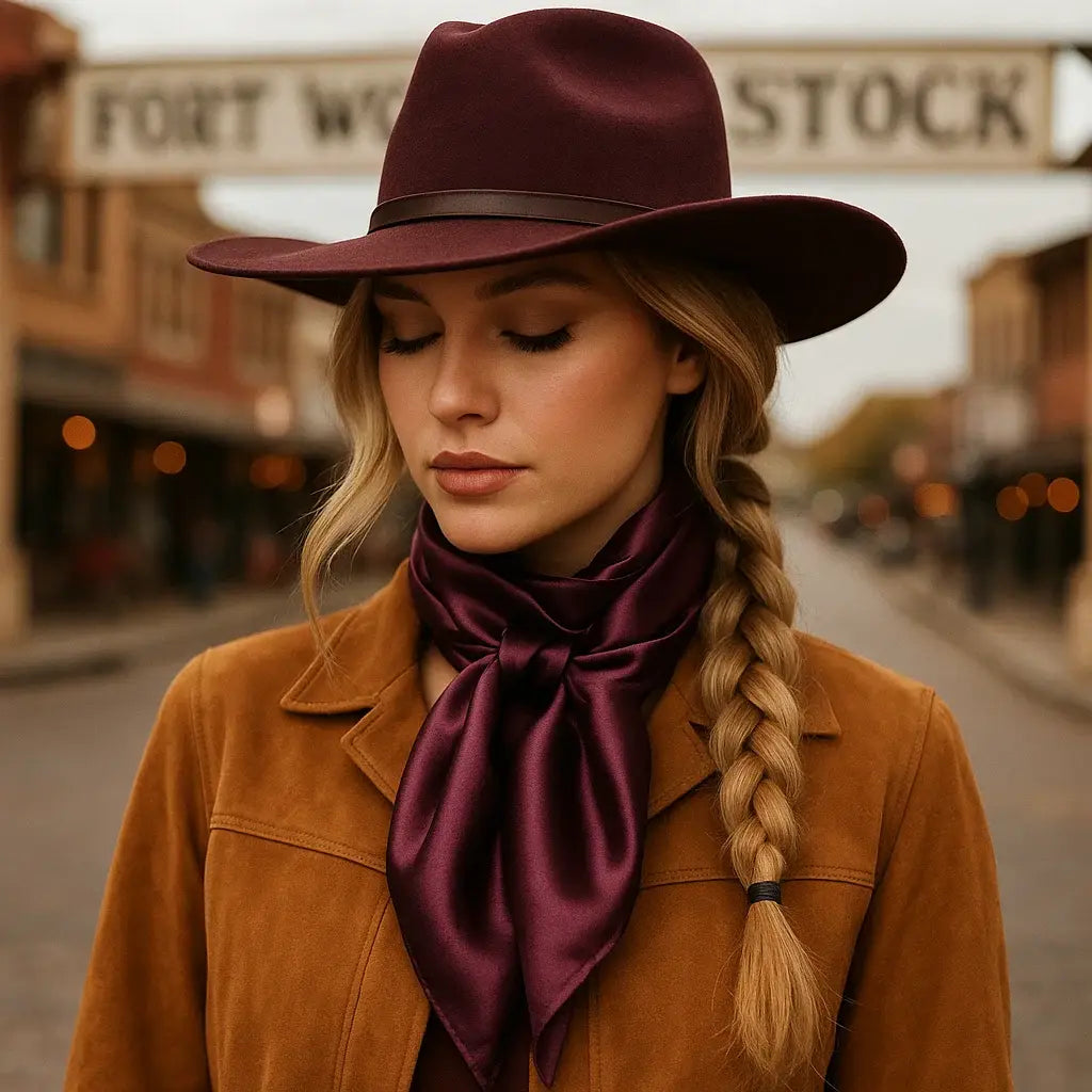 35X35" Solid Plum  Wild Rag | Scarf WRS21
