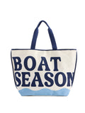 "BOAT SEASON" TOTE,IVORY