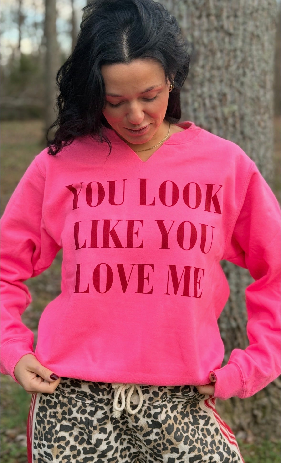 You Look Like You Love Me Crewneck
