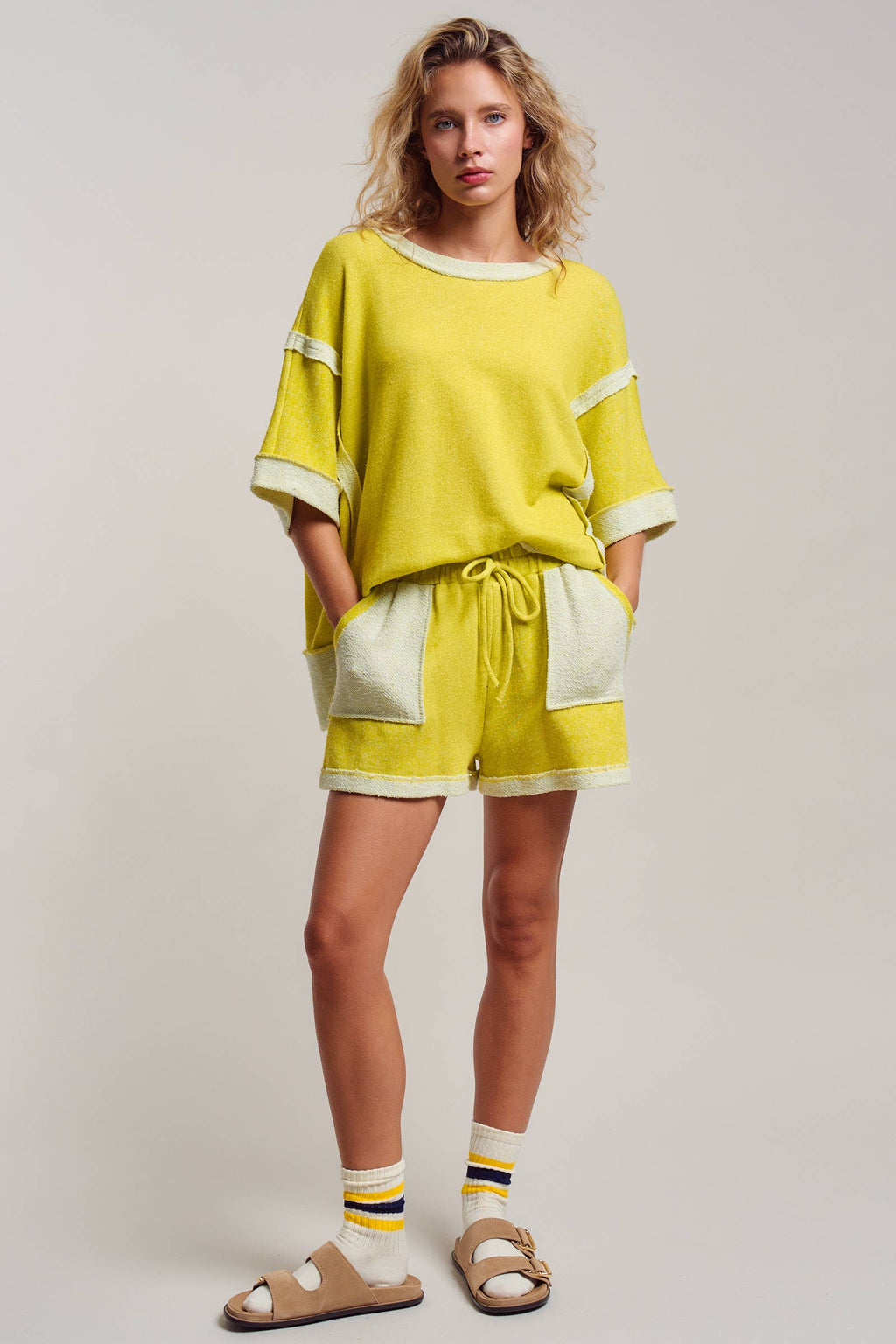 Reverse Seam Terry Two-Piece Set