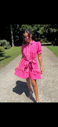 Chiffon Pink Short Dress