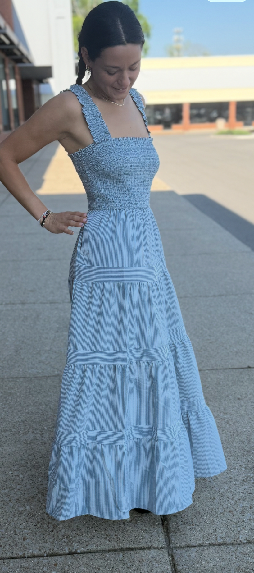 Long Blue Dress