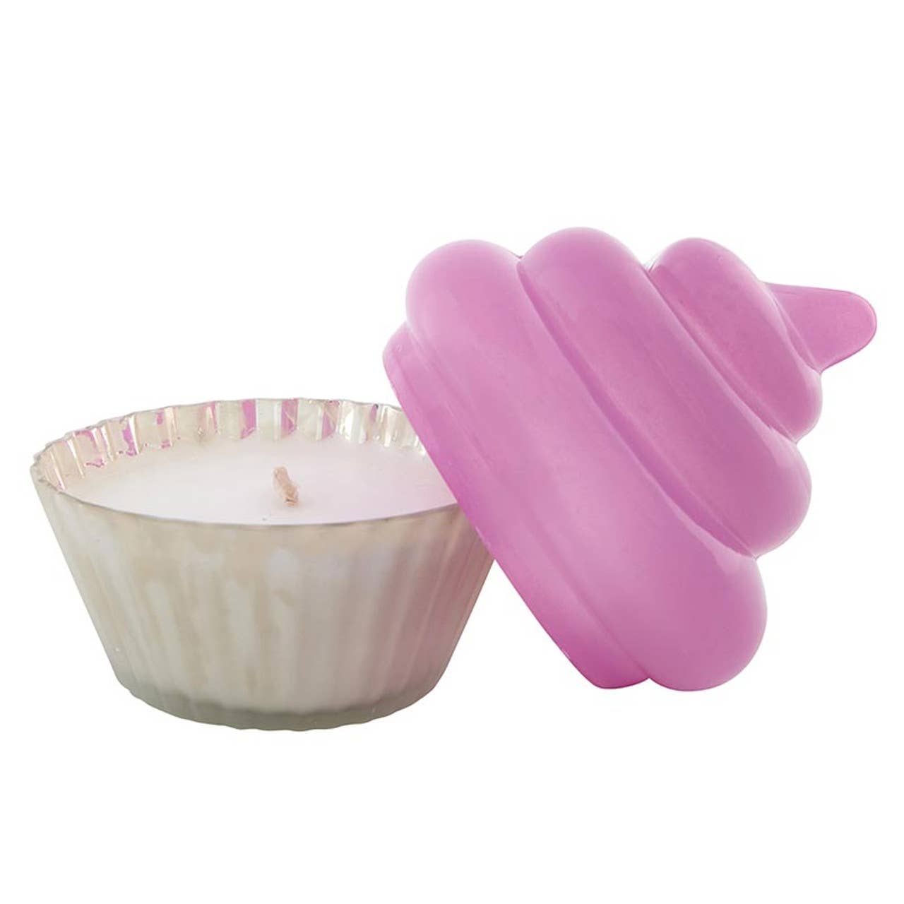 Pink Cupcake Candle