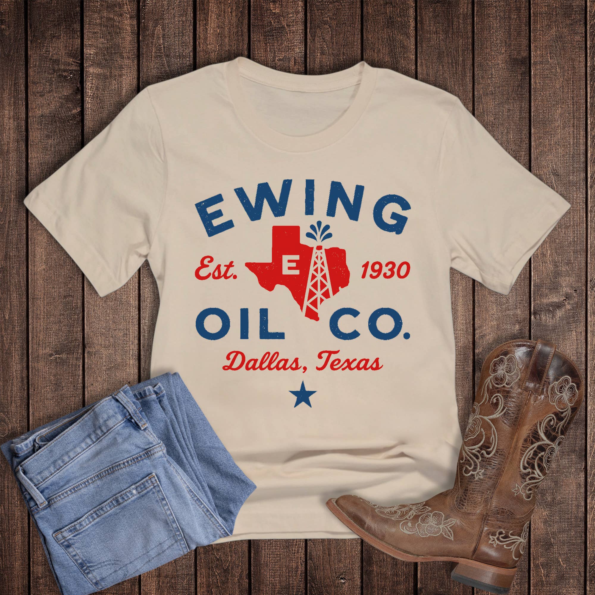 Vintage Texas Oil Graphic Tee