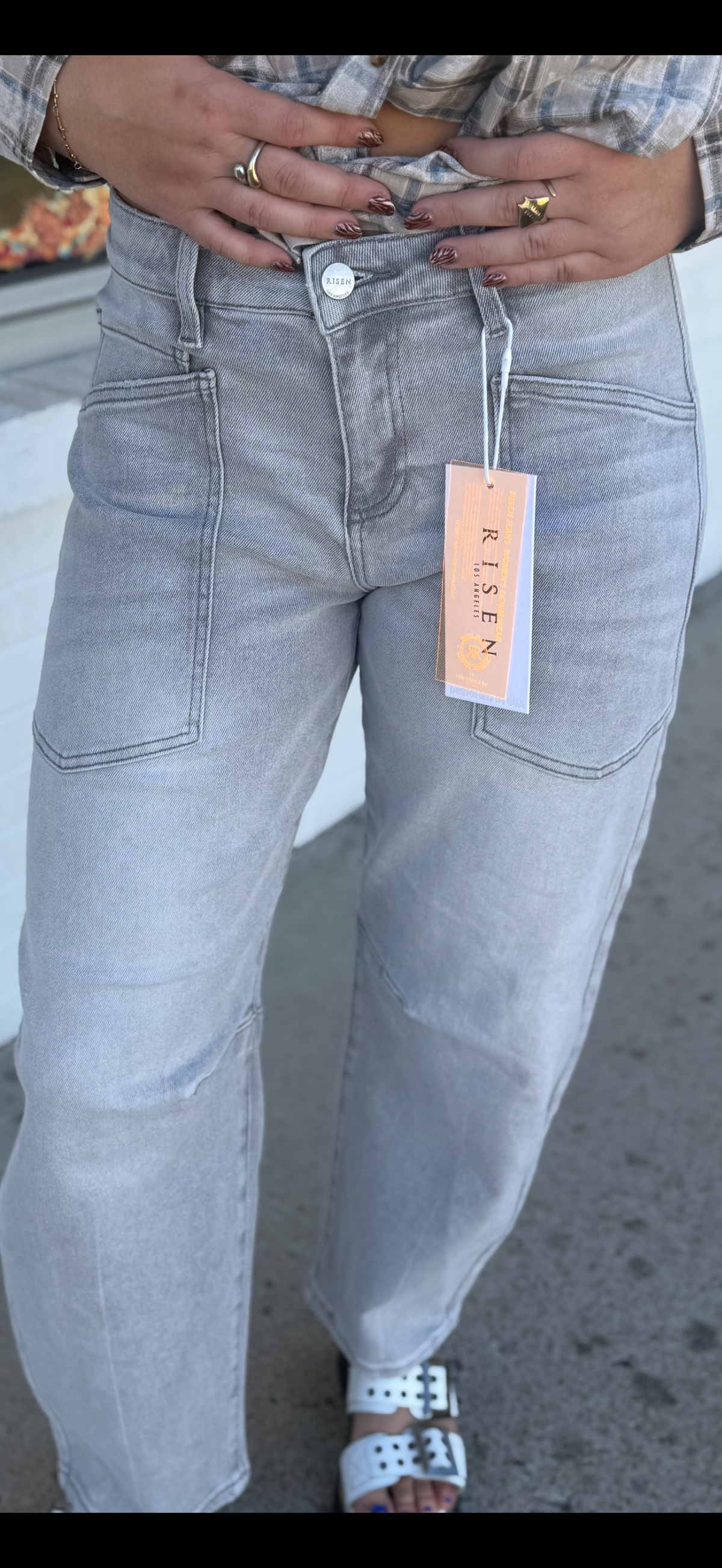 Grey Risen Jeans