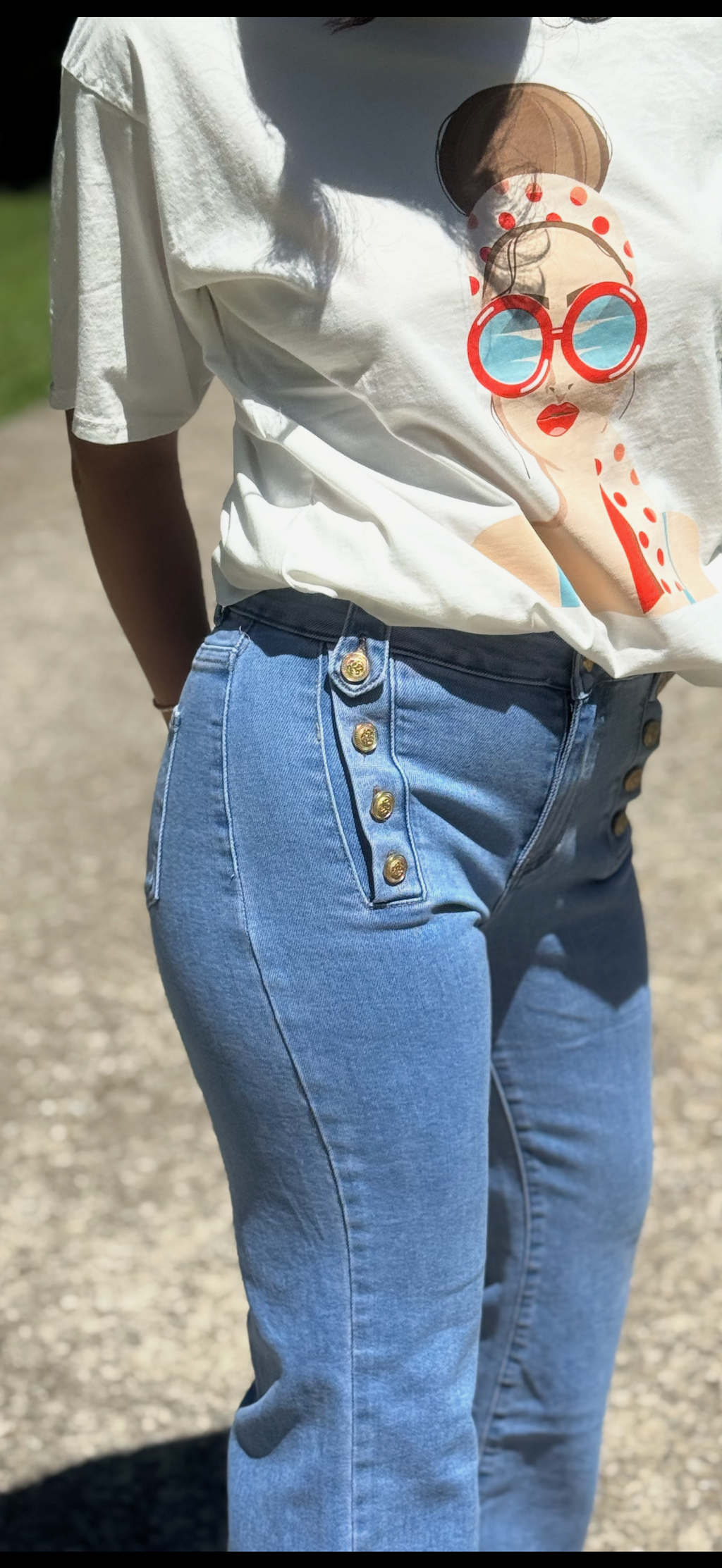 Straight Marine Style Jeans