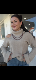 Tan Turtleneck sweater