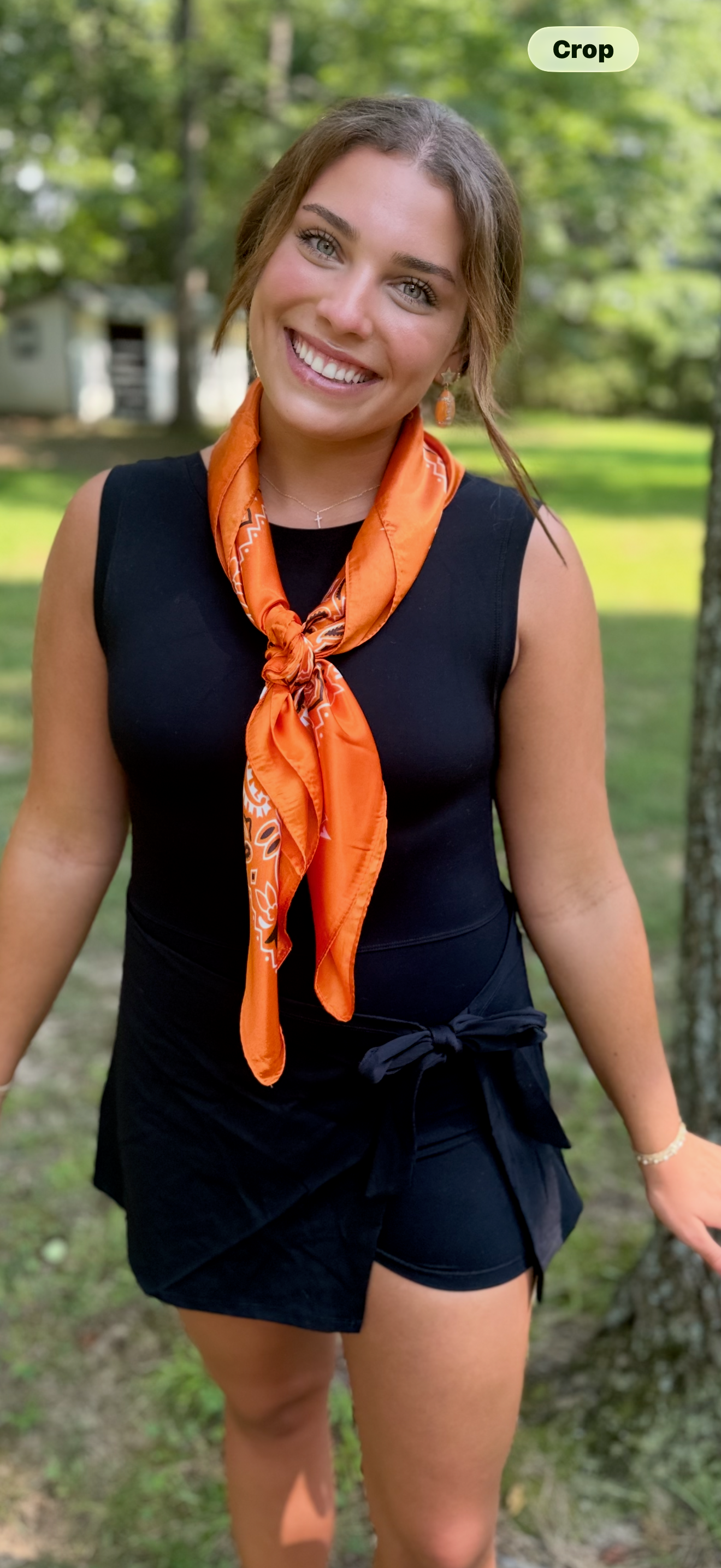 Sleeveless wrap tie dress