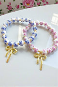 Jen Floral Bow Beaded Bracelets