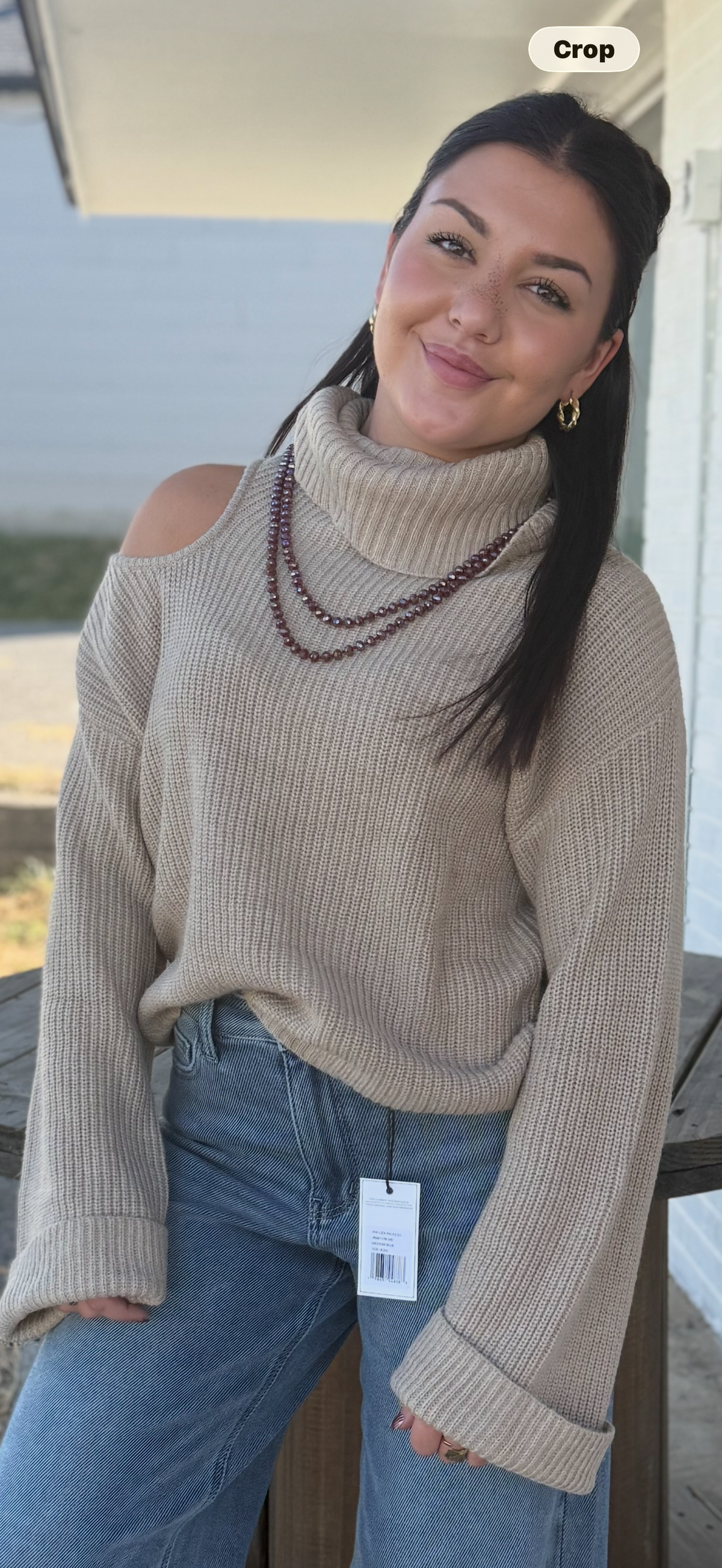 Tan Turtleneck sweater