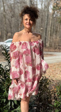 Vintage Floral Midi Dress