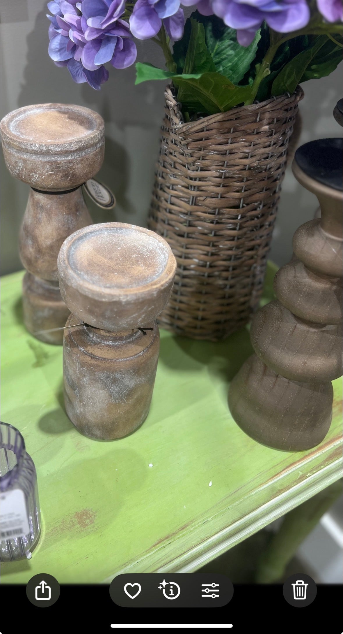 Brown Candel Holders