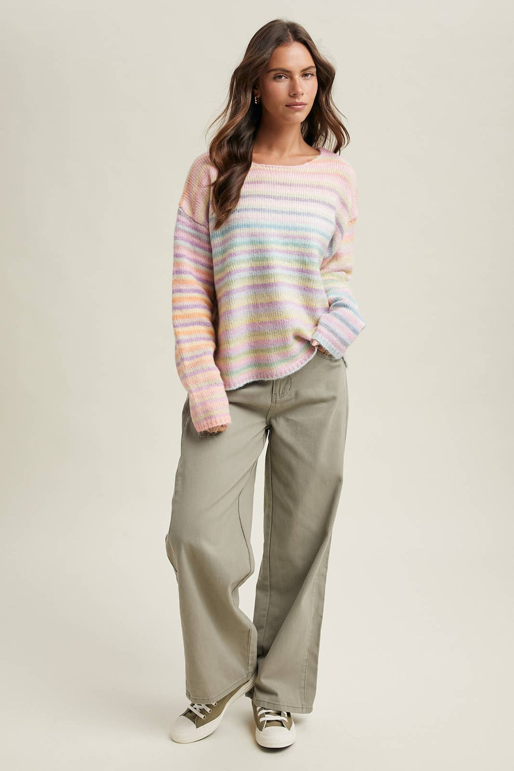 RAINBOW KNIT SWEATER / WL25-11416