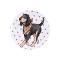 Walking Bluetick Coonhound Button Pin