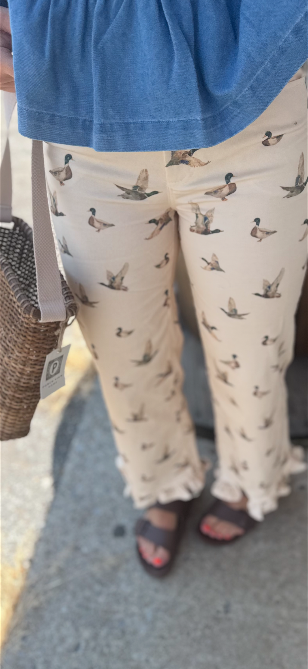Mallard duck tan jeans ￼