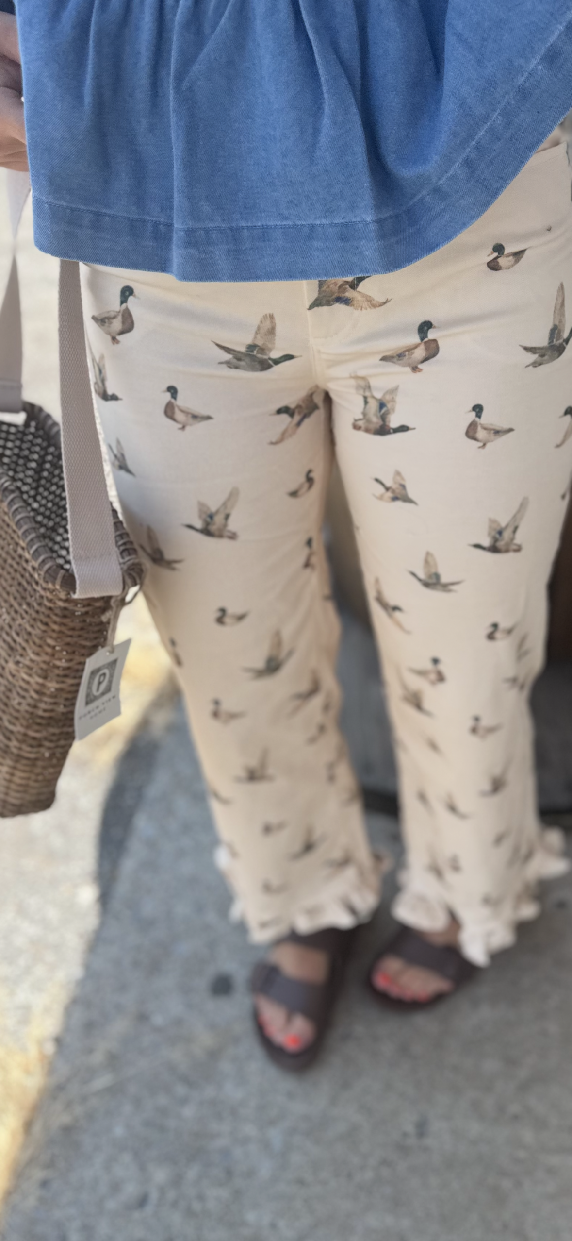 Mallard duck tan jeans ￼
