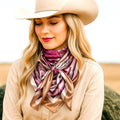 35X35"  Pink Roses Wild Rag / Scarf WR3397
