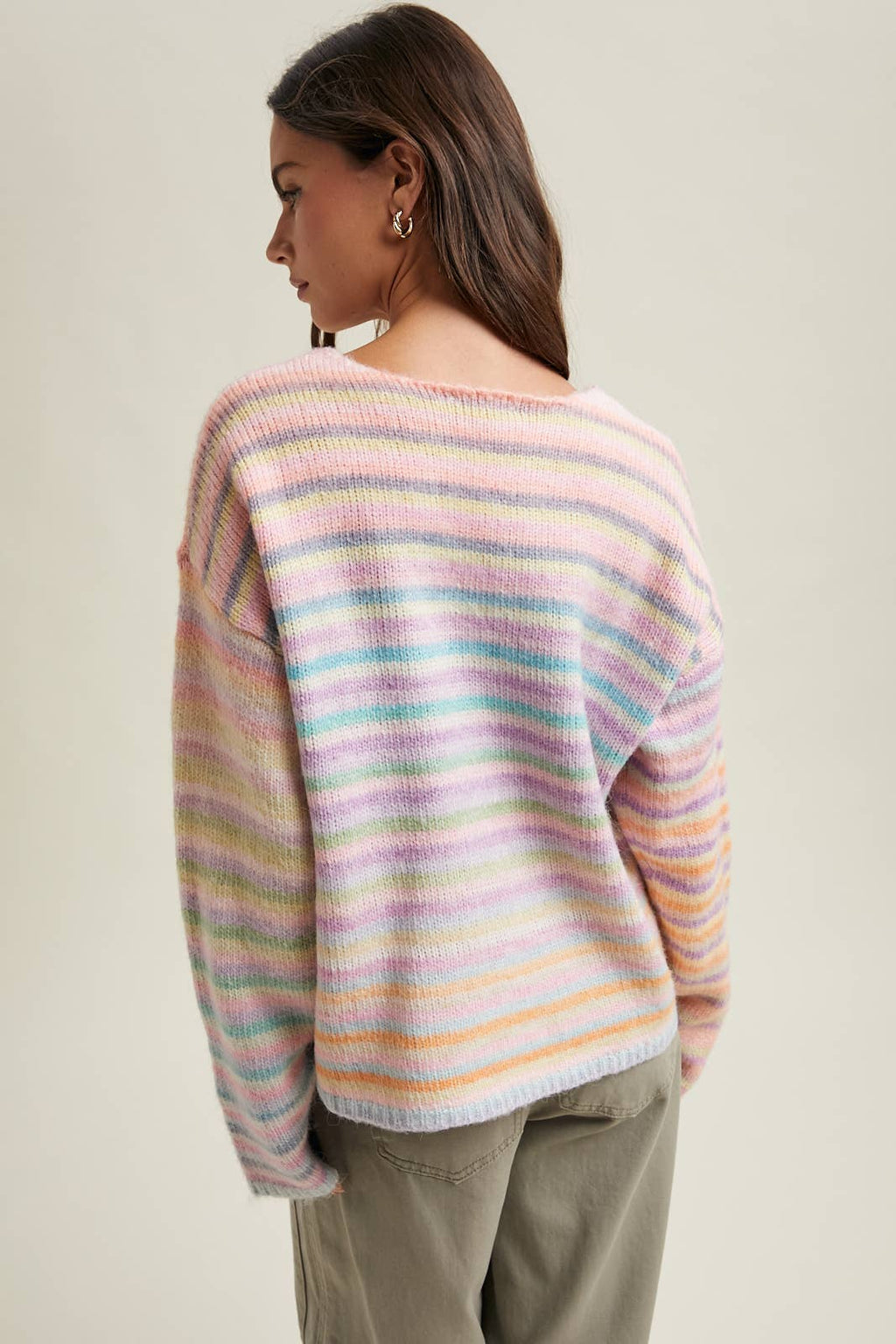 RAINBOW KNIT SWEATER / WL25-11416