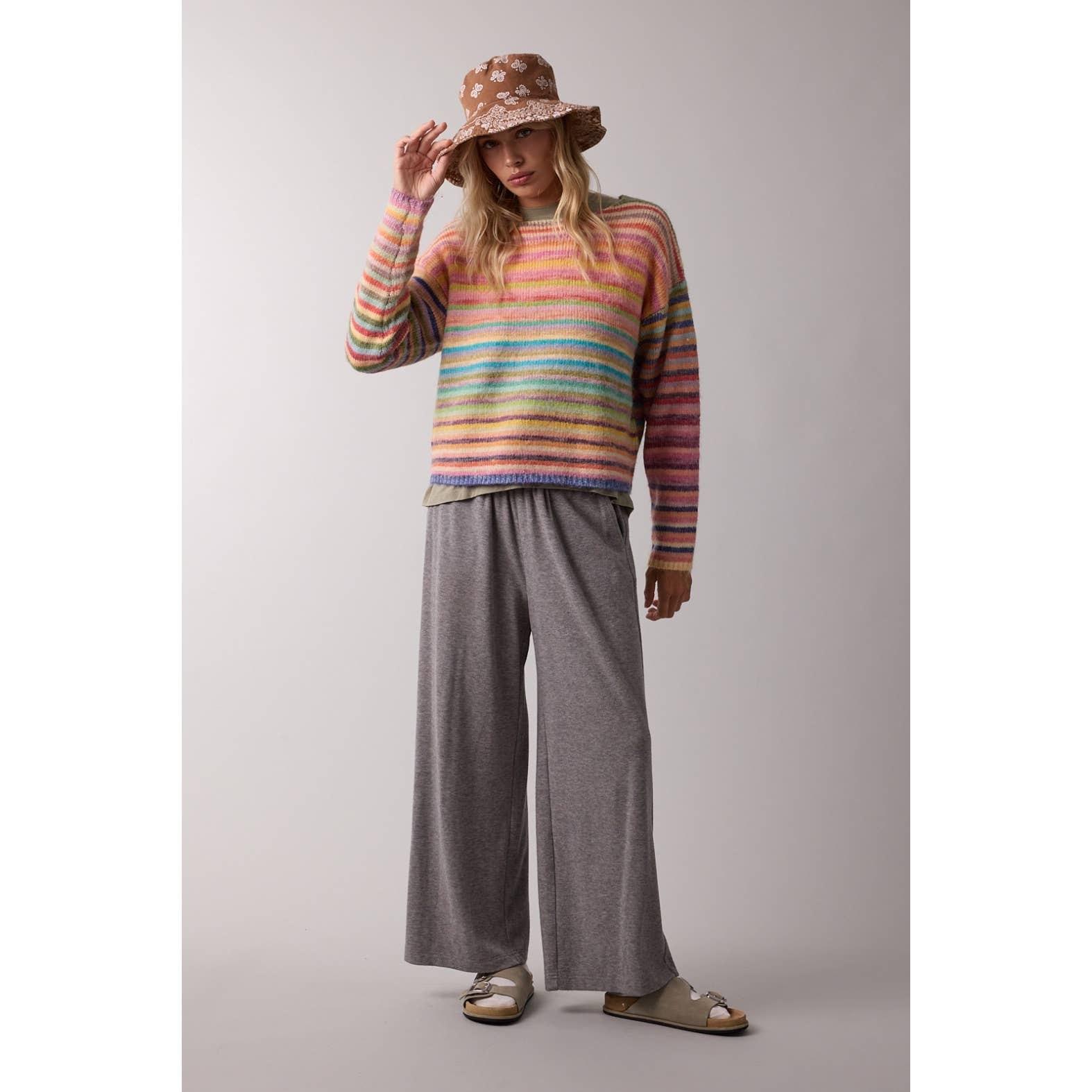 RAINBOW KNIT SWEATER / WL25-11416