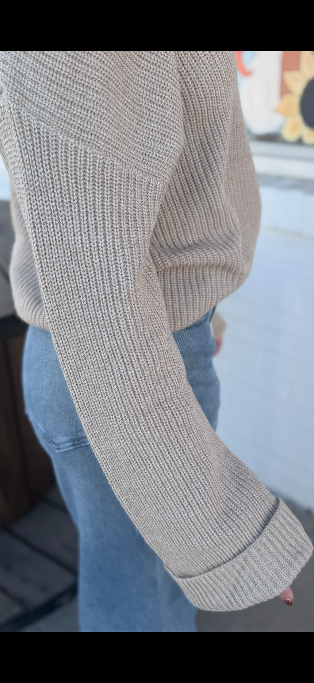 Tan Turtleneck sweater