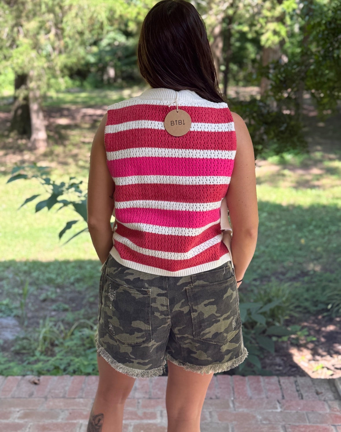 Camo Denim Shorts