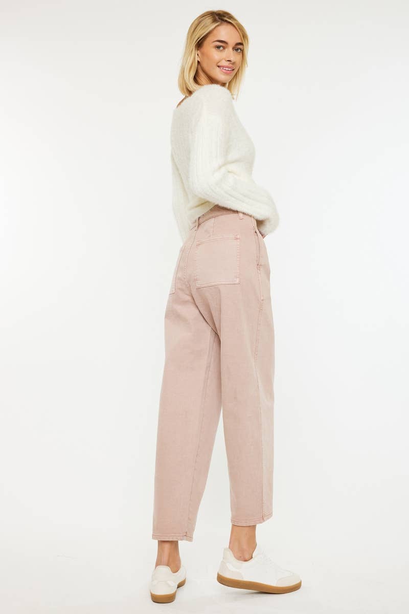 ULTRA HIGH RISE SLIM BARREL FIT JEANS-KC78032DP