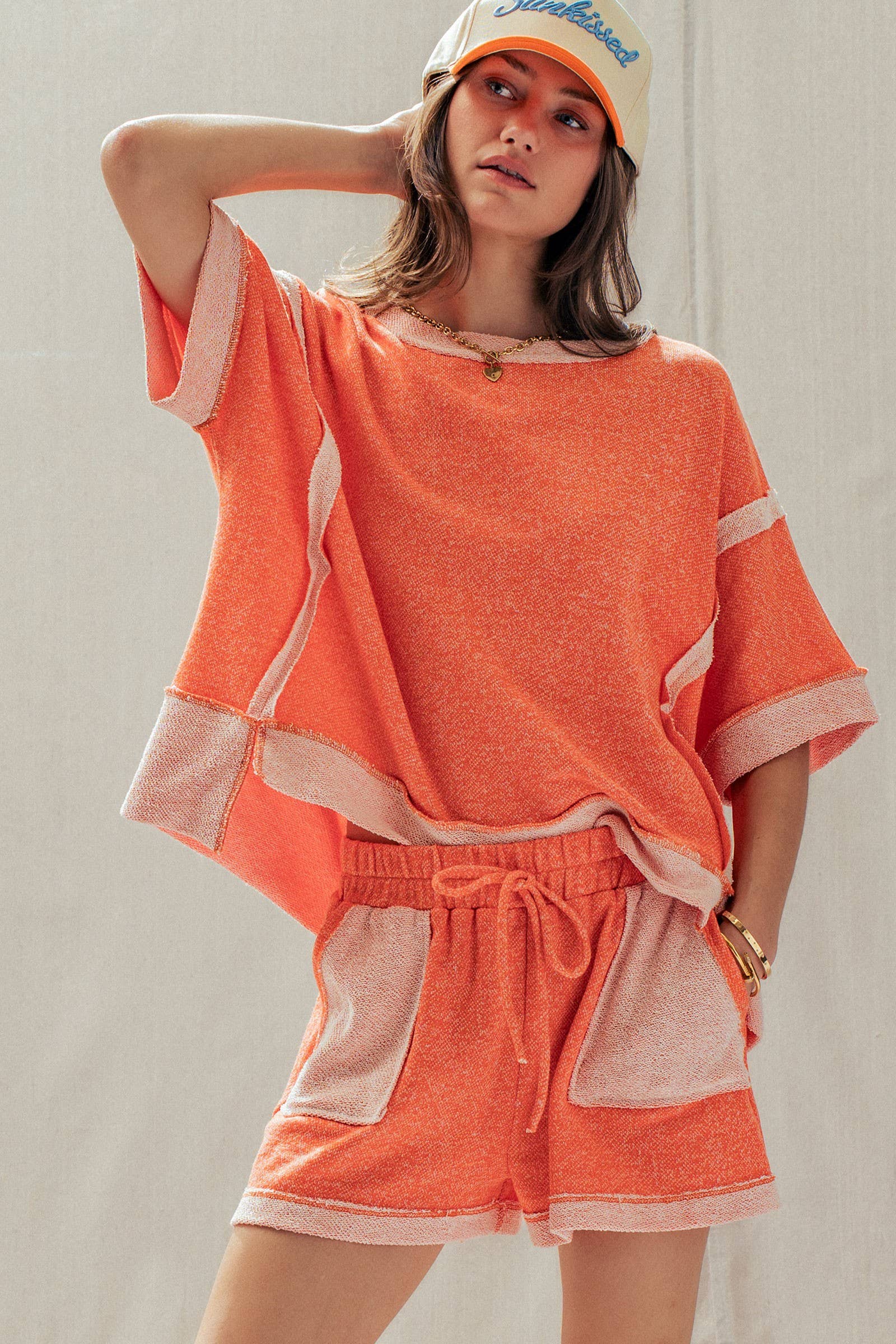 Reverse Seam Terry Two-Piece Set