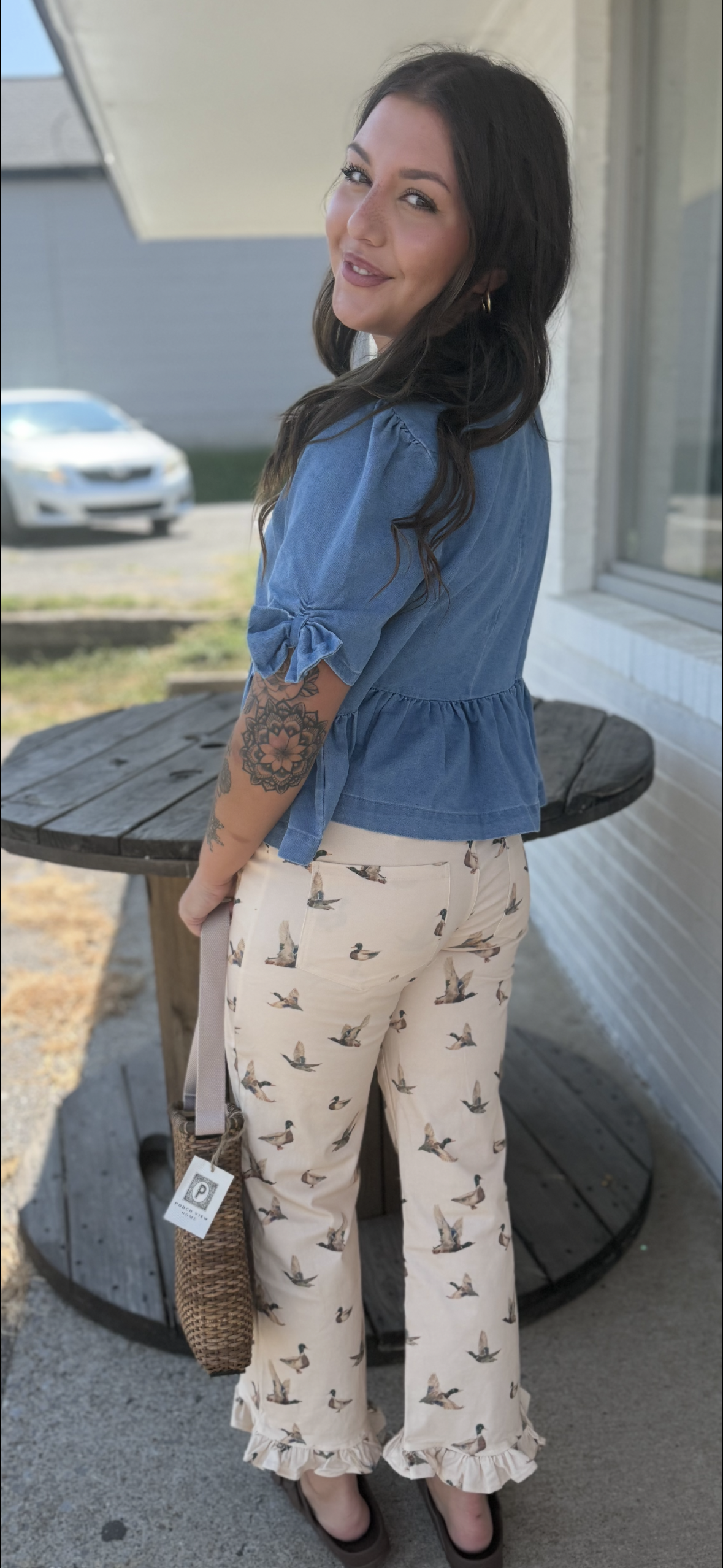 Mallard duck tan jeans ￼