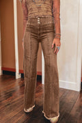 66Western High Waist Button Fly Seamed Raw Hem Flare Jeans