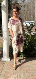 Tan Flower Dress