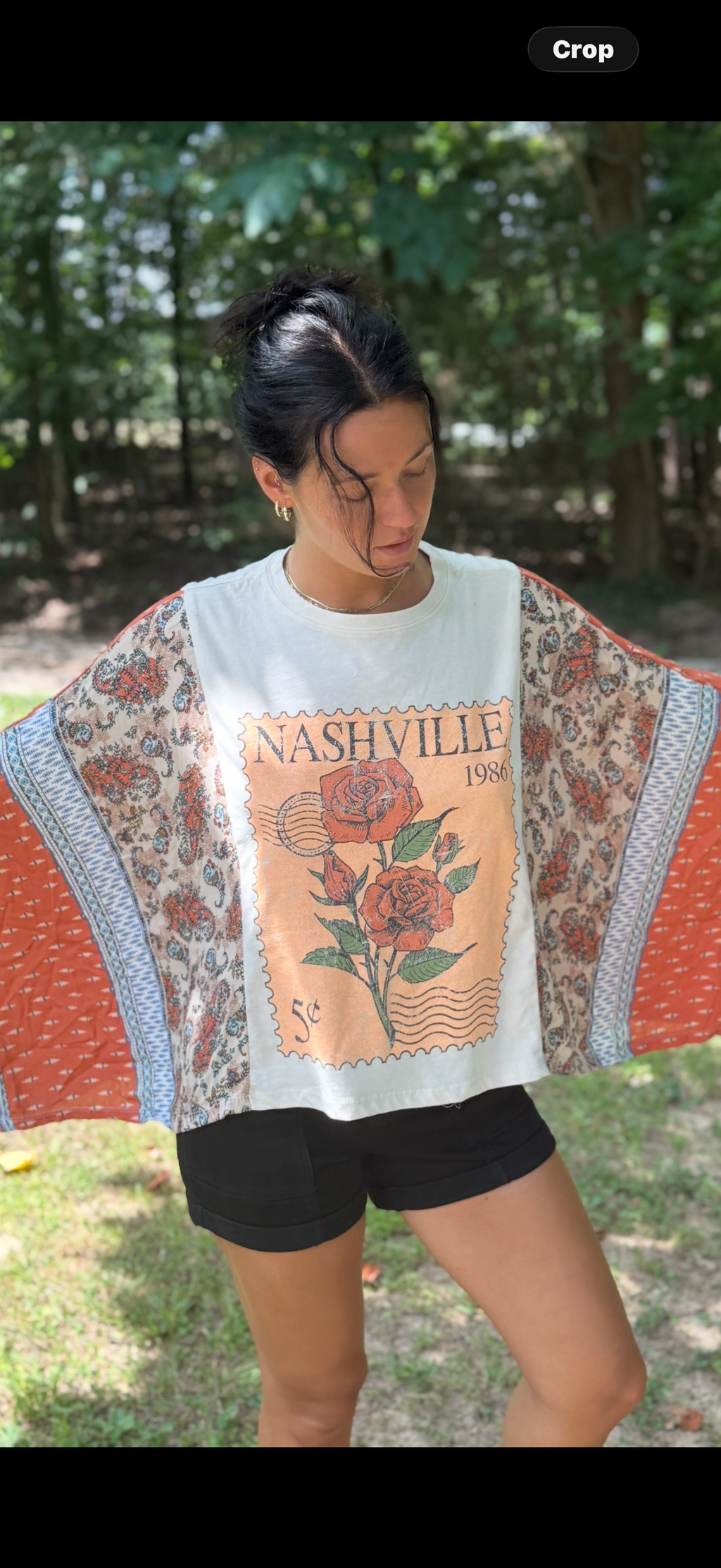 Nashville postage paisley kaftan