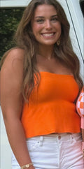 Orange Tube Top