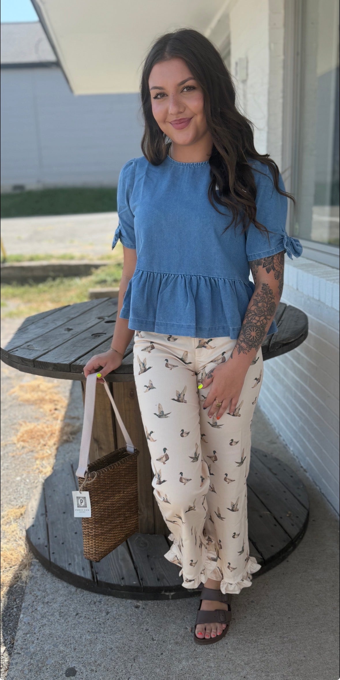 Mallard duck tan jeans ￼