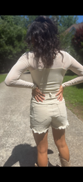 Beige Demin Shorts