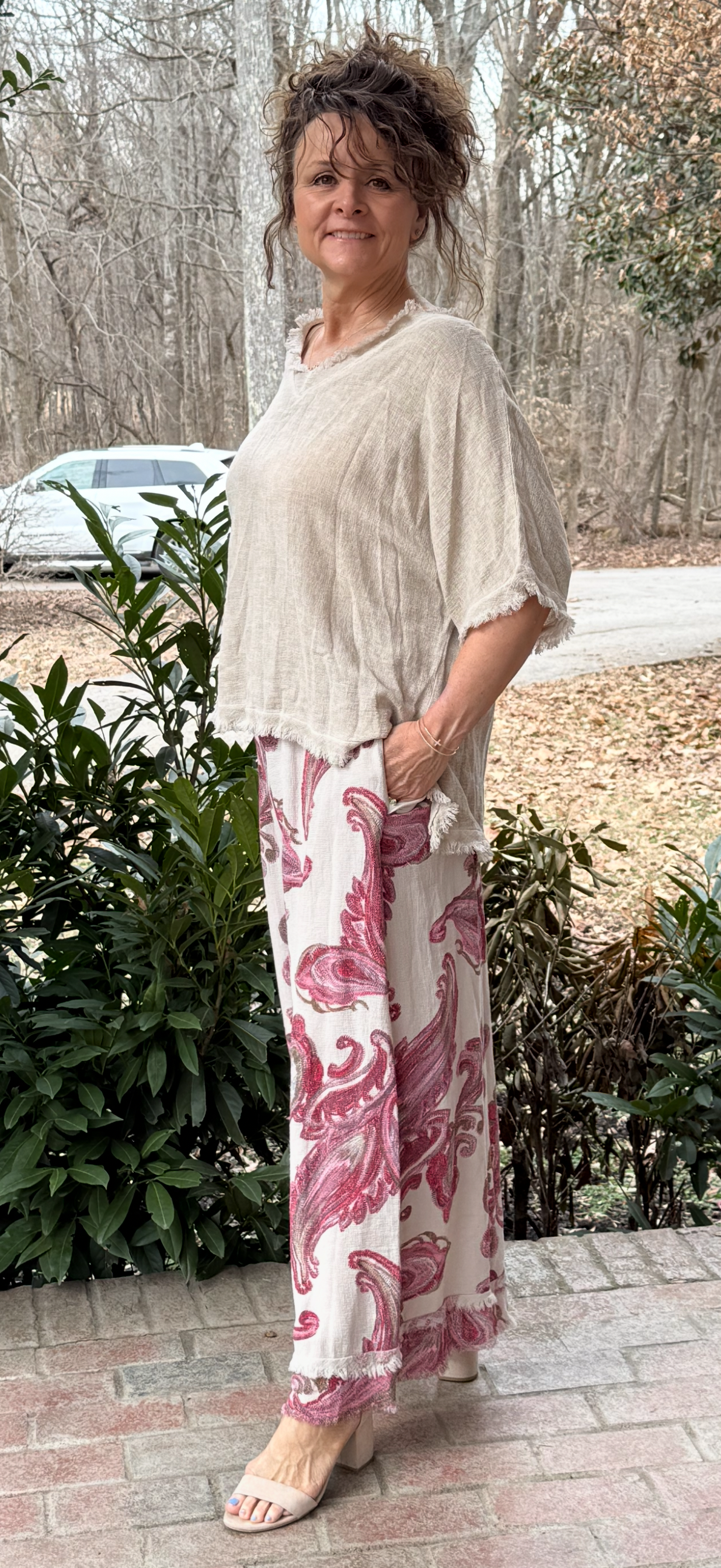 Paisley Pink Pants